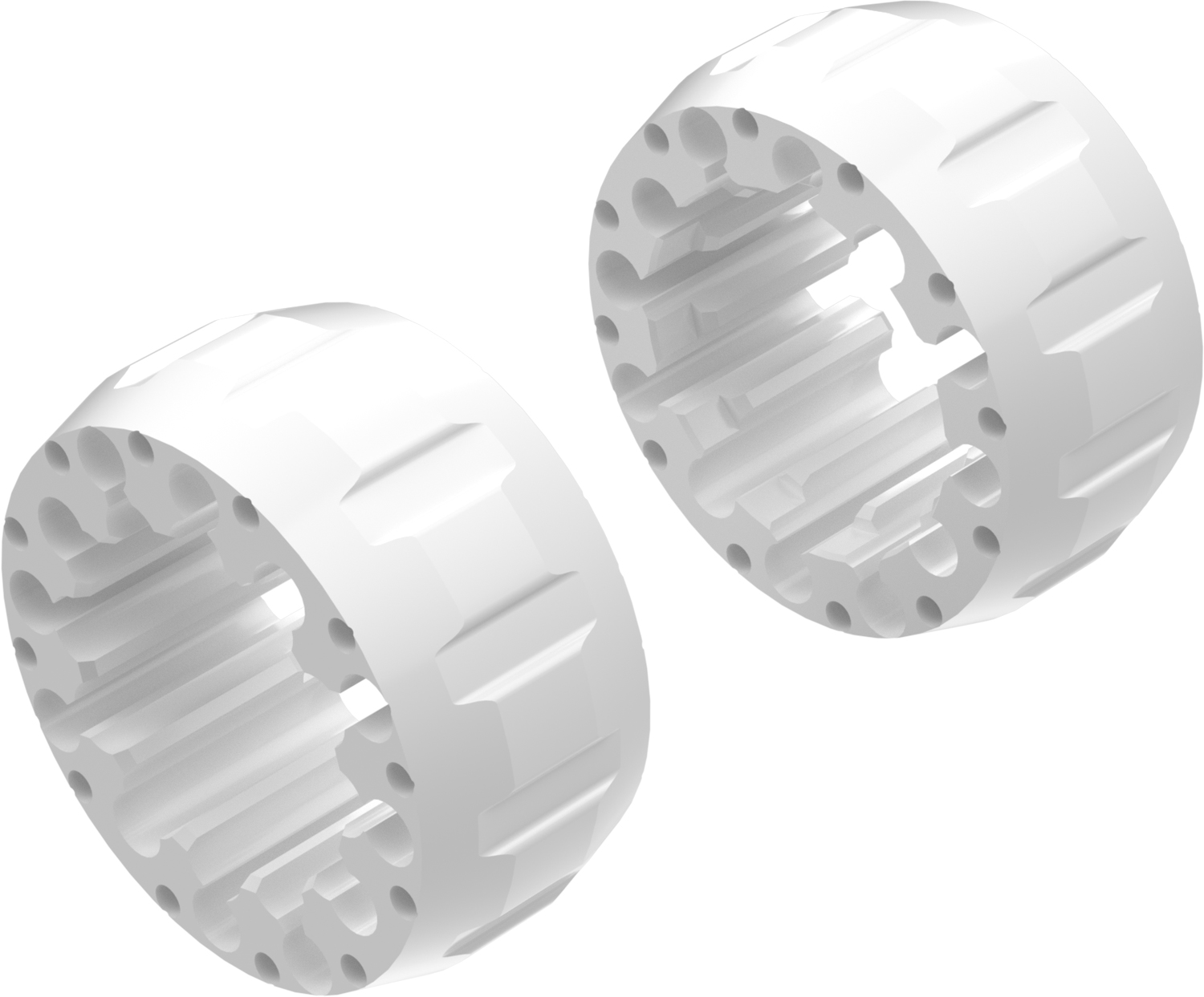 Alargadores de Roda Modelo A 65mm (Sem pernos) Branco CROSSPRO 