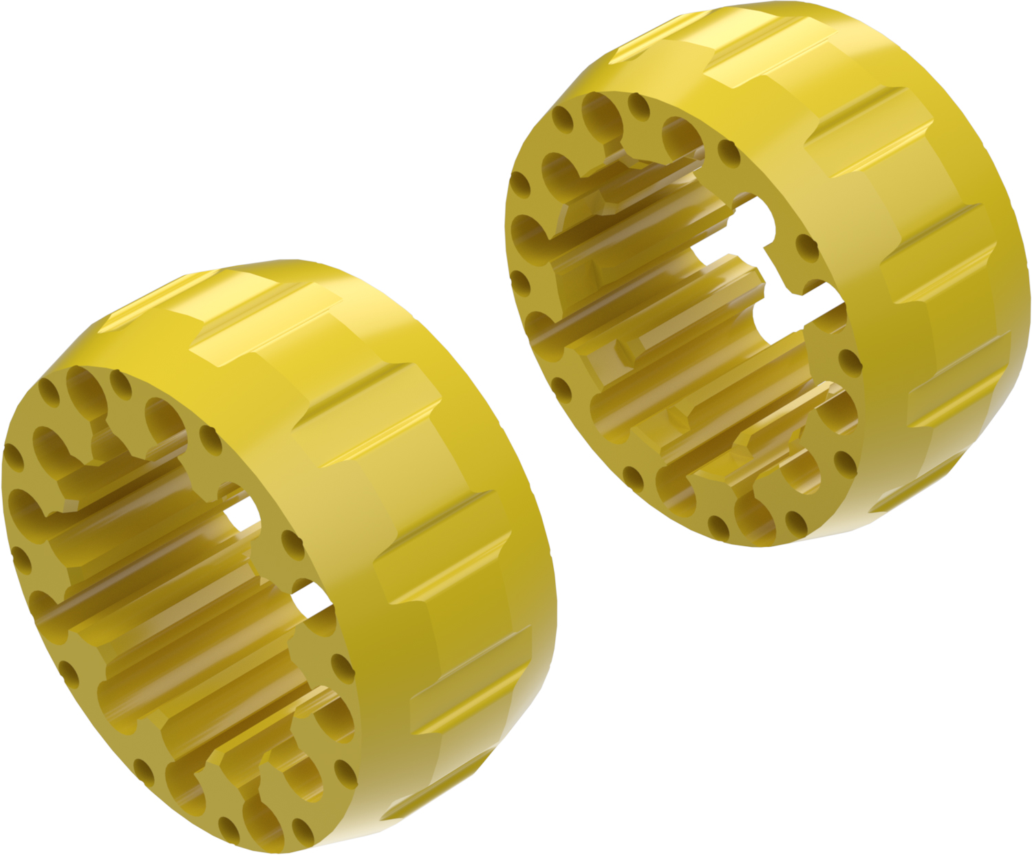 Alargadores de Roda Modelo A 65mm (Sem pernos) Amarelo CROSSPRO 