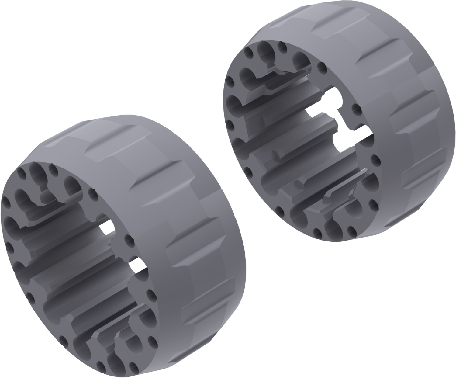 Alargadores de Roda Modelo A 65mm (Sem pernos) Cinza Textura CROSSPRO 