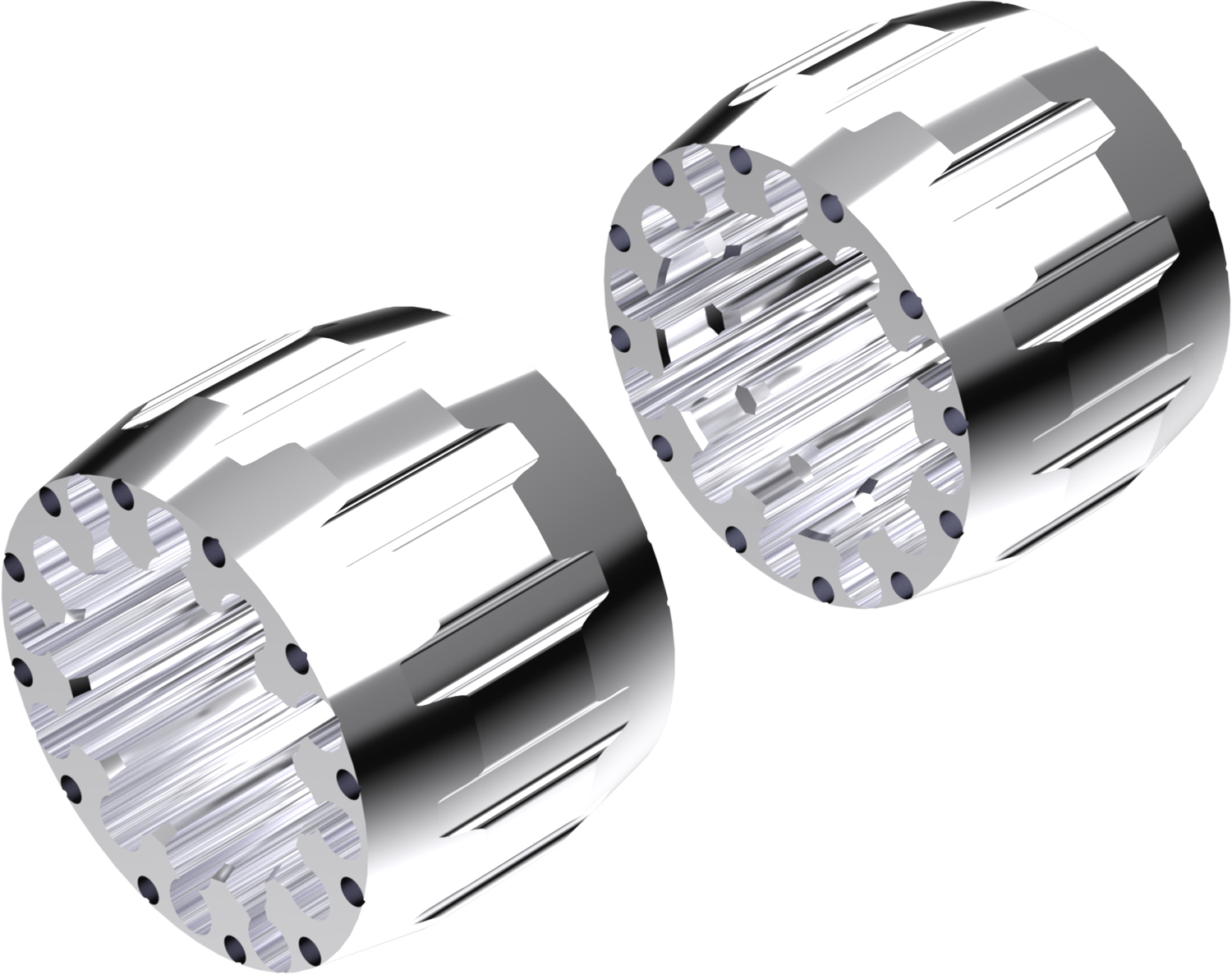 Alargadores de Roda Modelo A 100mm (Sem pernos) Polido CROSSPRO 