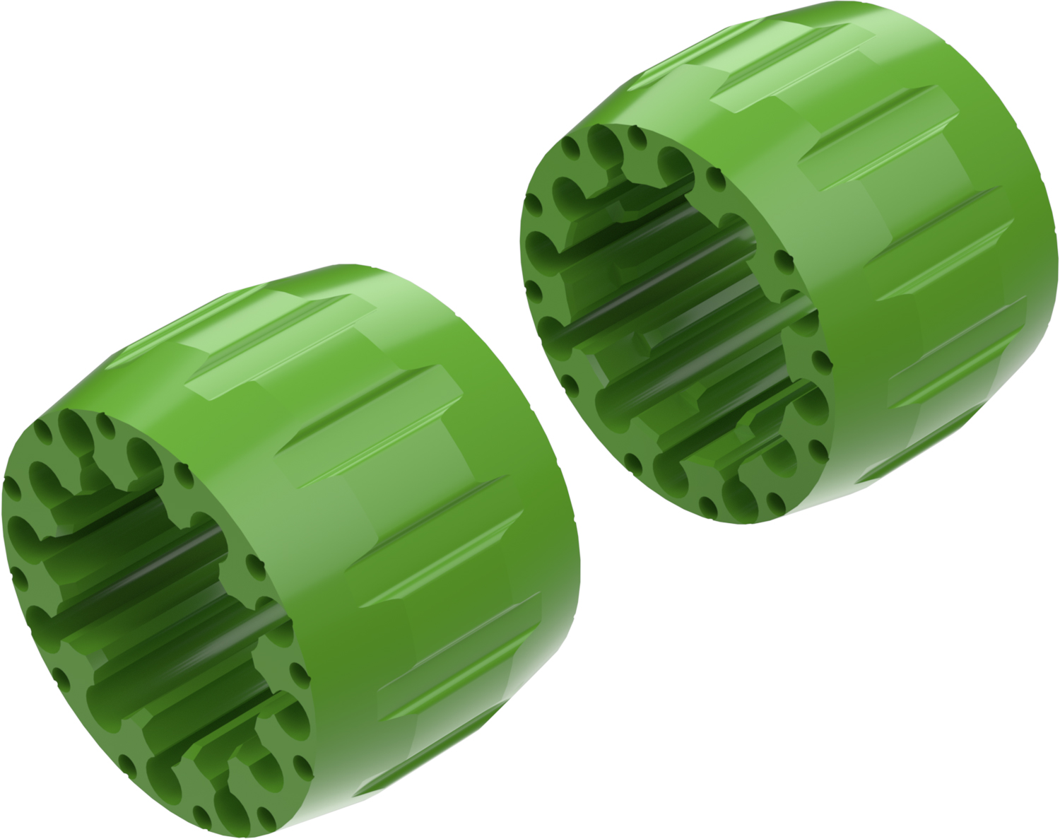 Alargadores de Roda Modelo A 100mm (Sem pernos) Verde CROSSPRO 