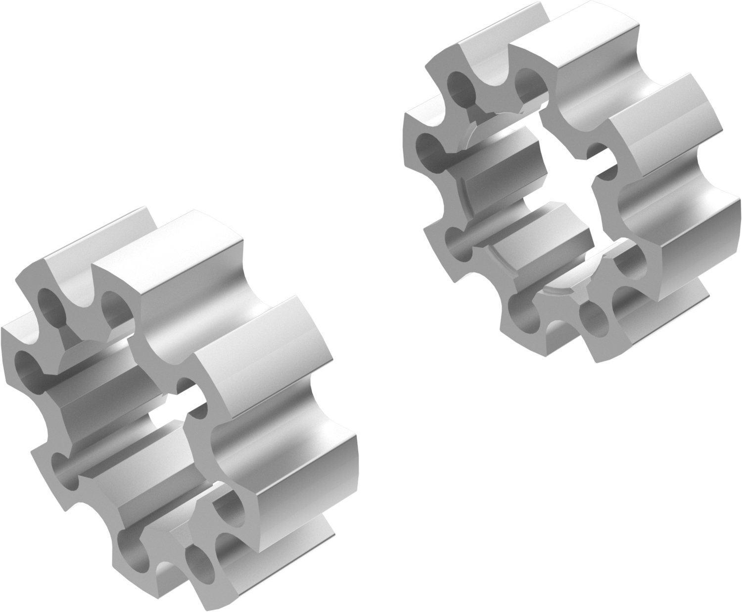 Wheel Spacers Model C 45mm (Without bolts) Ice Polish CROSSPRO 
