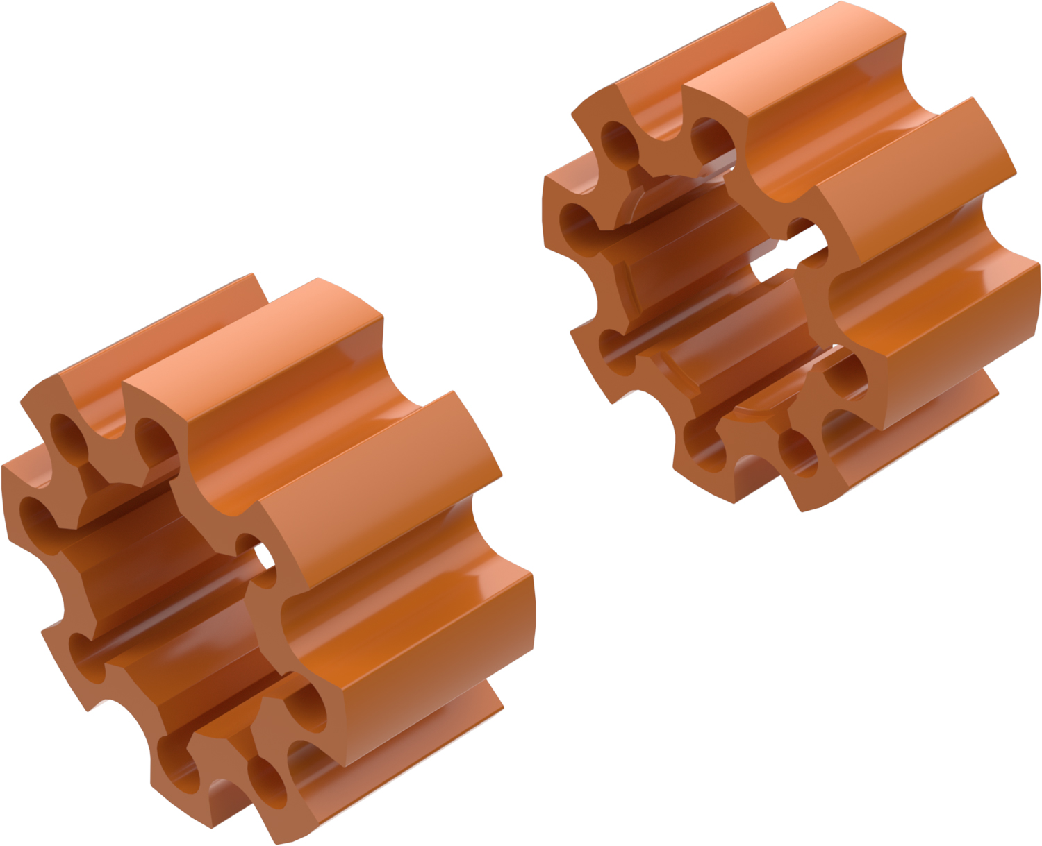 Alargadores de Roda Modelo C 65mm (Sem pernos) Laranja CROSSPRO 