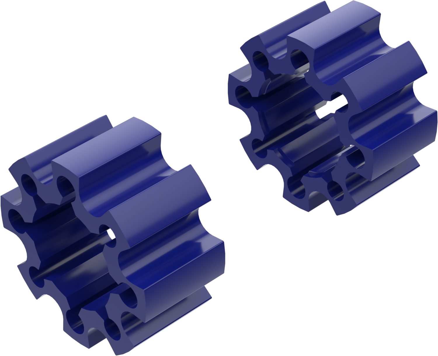Alargadores de Roda Modelo C 65mm (Sem pernos) Azul CROSSPRO 