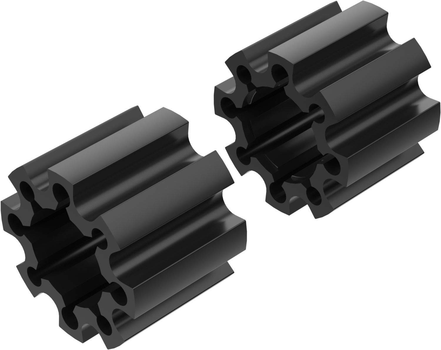 Wheel Spacers Model C 100mm (Without bolts) Black CROSSPRO 