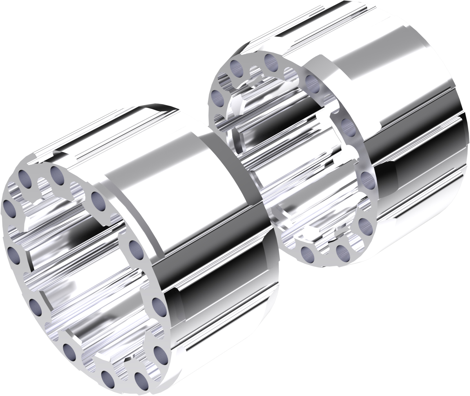 Wheel Spacers Model D 100mm (Without bolts) Polish CROSSPRO 