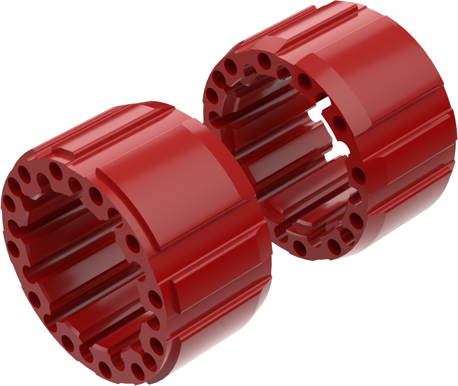 Alargadores de Roda Modelo D 100mm (Sem pernos) Vermelho CROSSPRO 