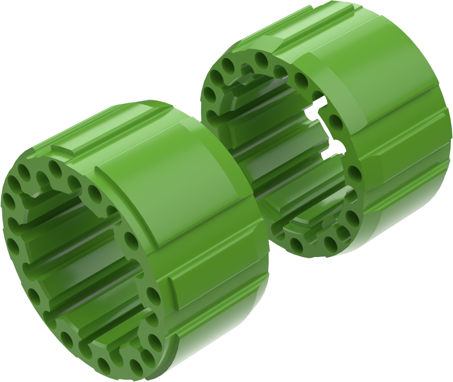 Alargadores de Roda Modelo D 100mm (Sem pernos) Verde CROSSPRO 
