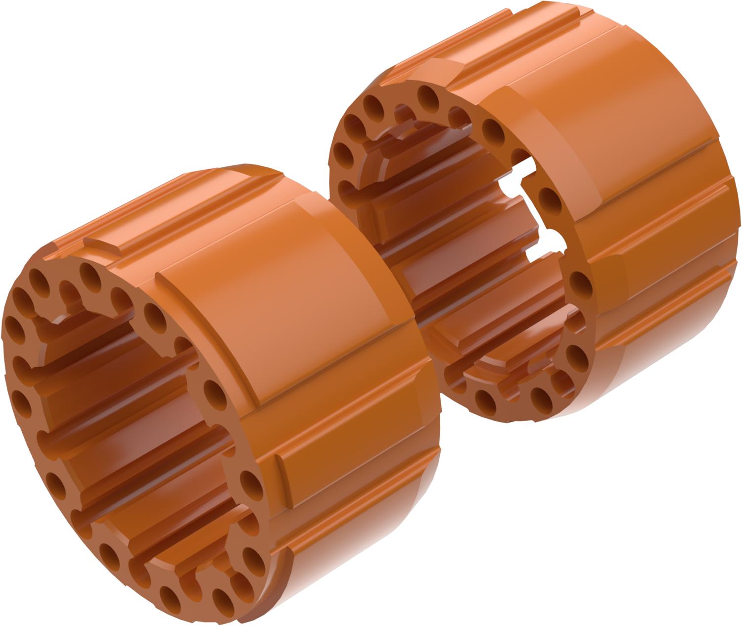 Alargadores de Roda Modelo D 100mm (Sem pernos) Laranja CROSSPRO 
