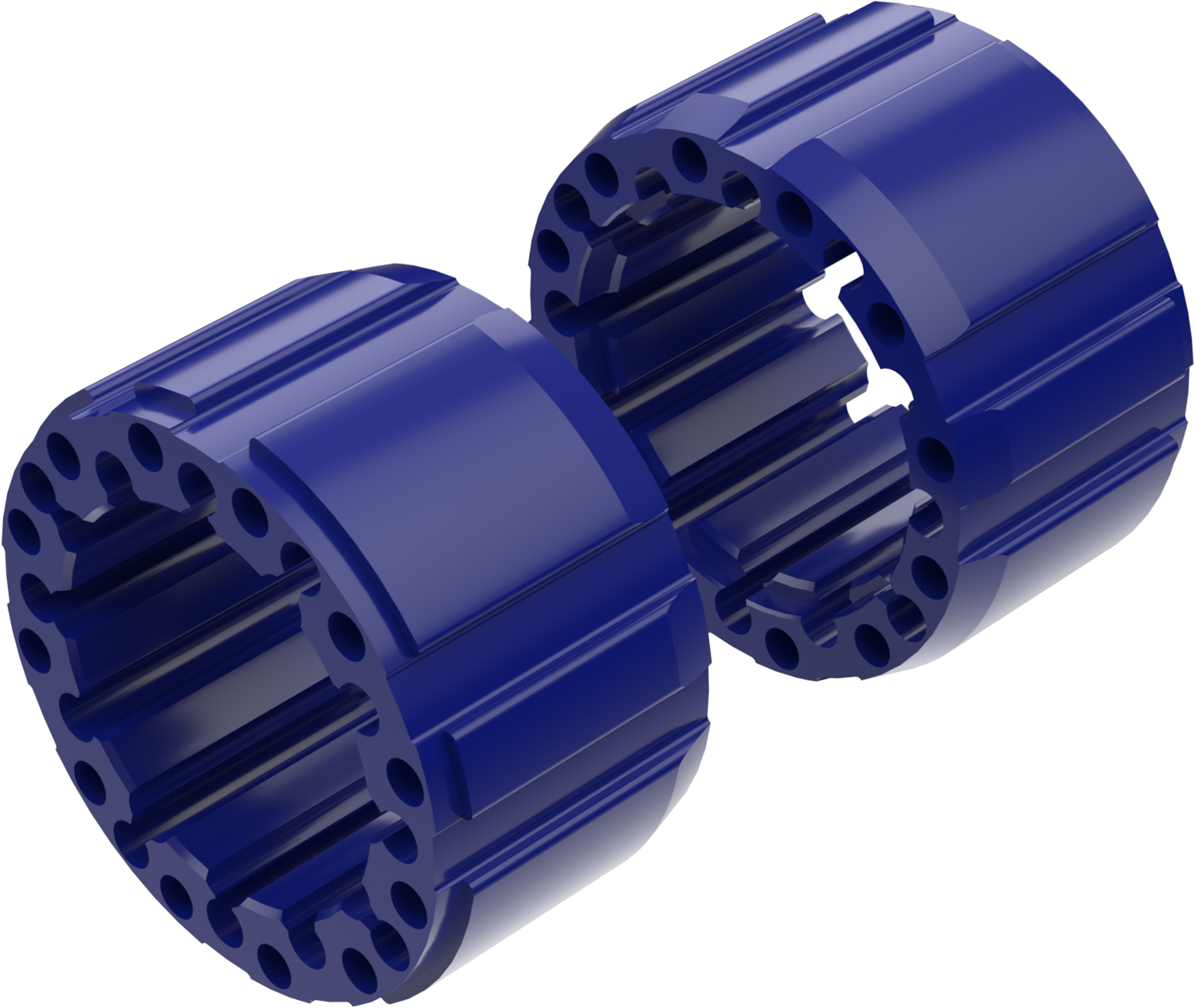 Alargadores de Roda Modelo D 100mm (Sem pernos) Azul CROSSPRO 