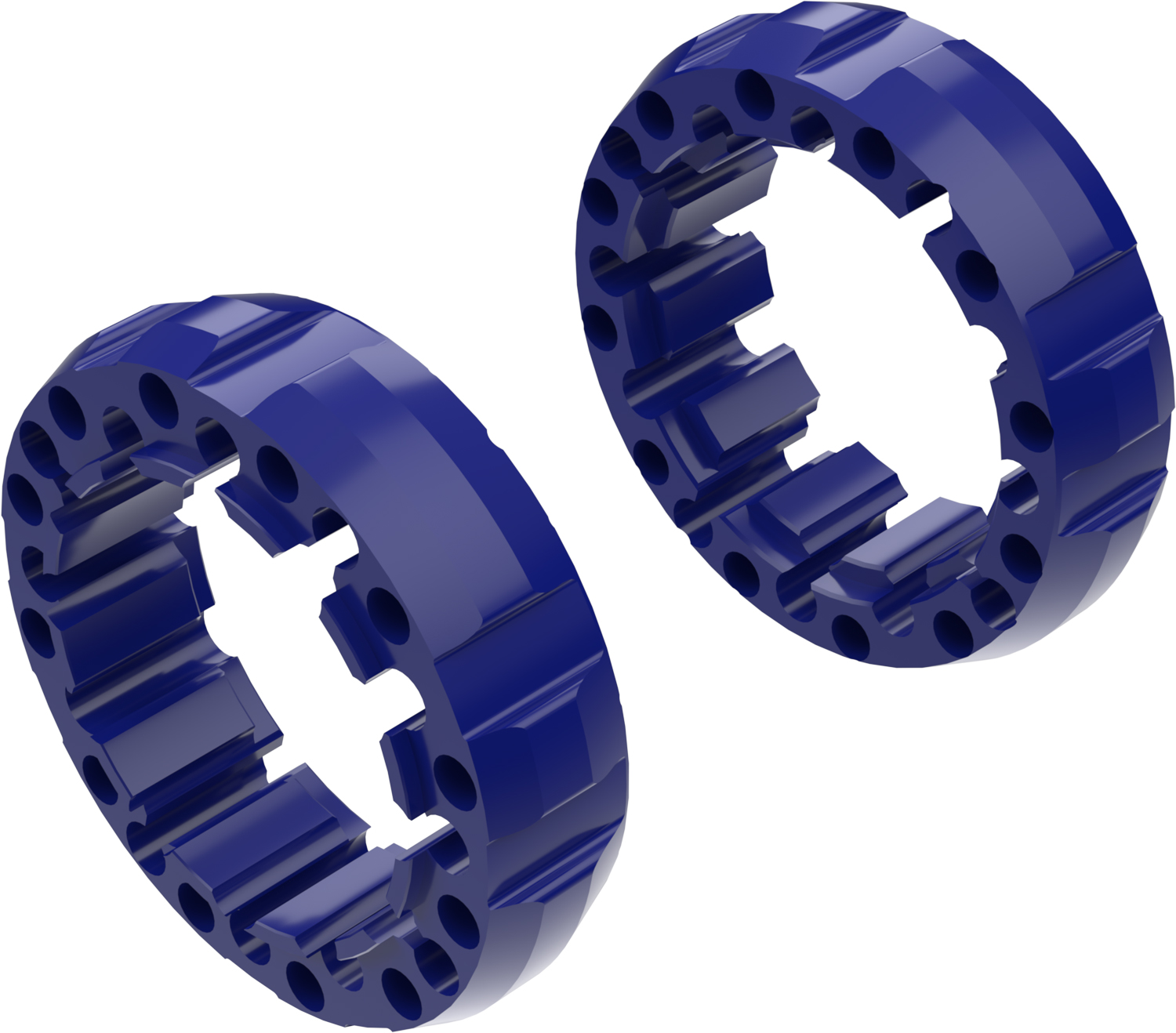 Wheel Spacers Model G 45mm (Without bolts) Blue CROSSPRO 
