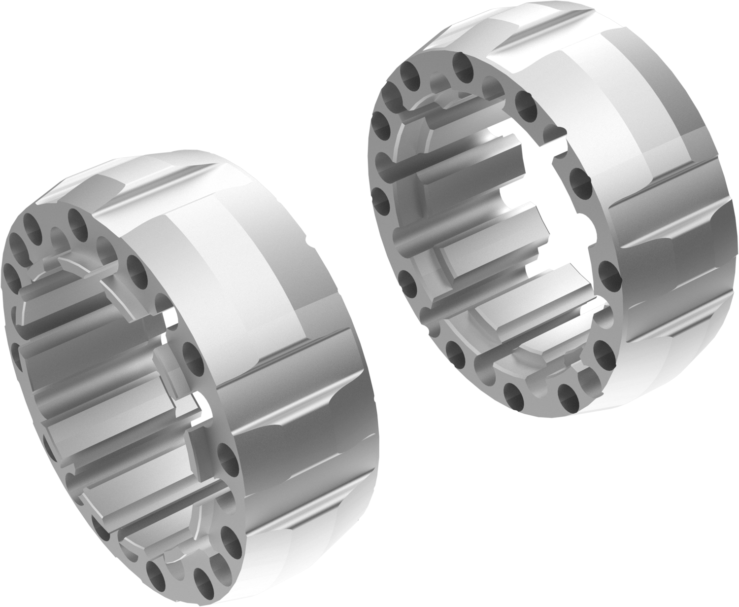 Wheel Spacers Model G 65mm (Without bolts) Ice Polish CROSSPRO 