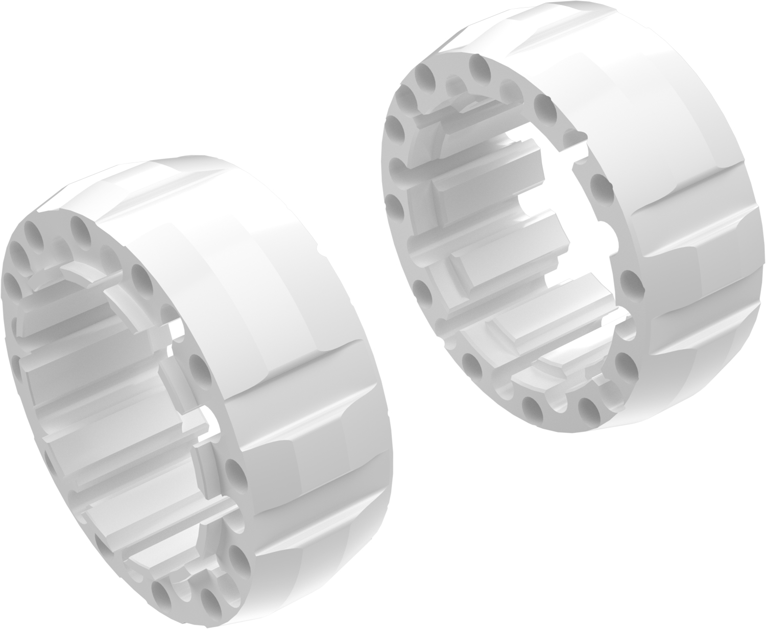 Alargadores de Roda Modelo G 65mm (Sem pernos) Branco CROSSPRO 
