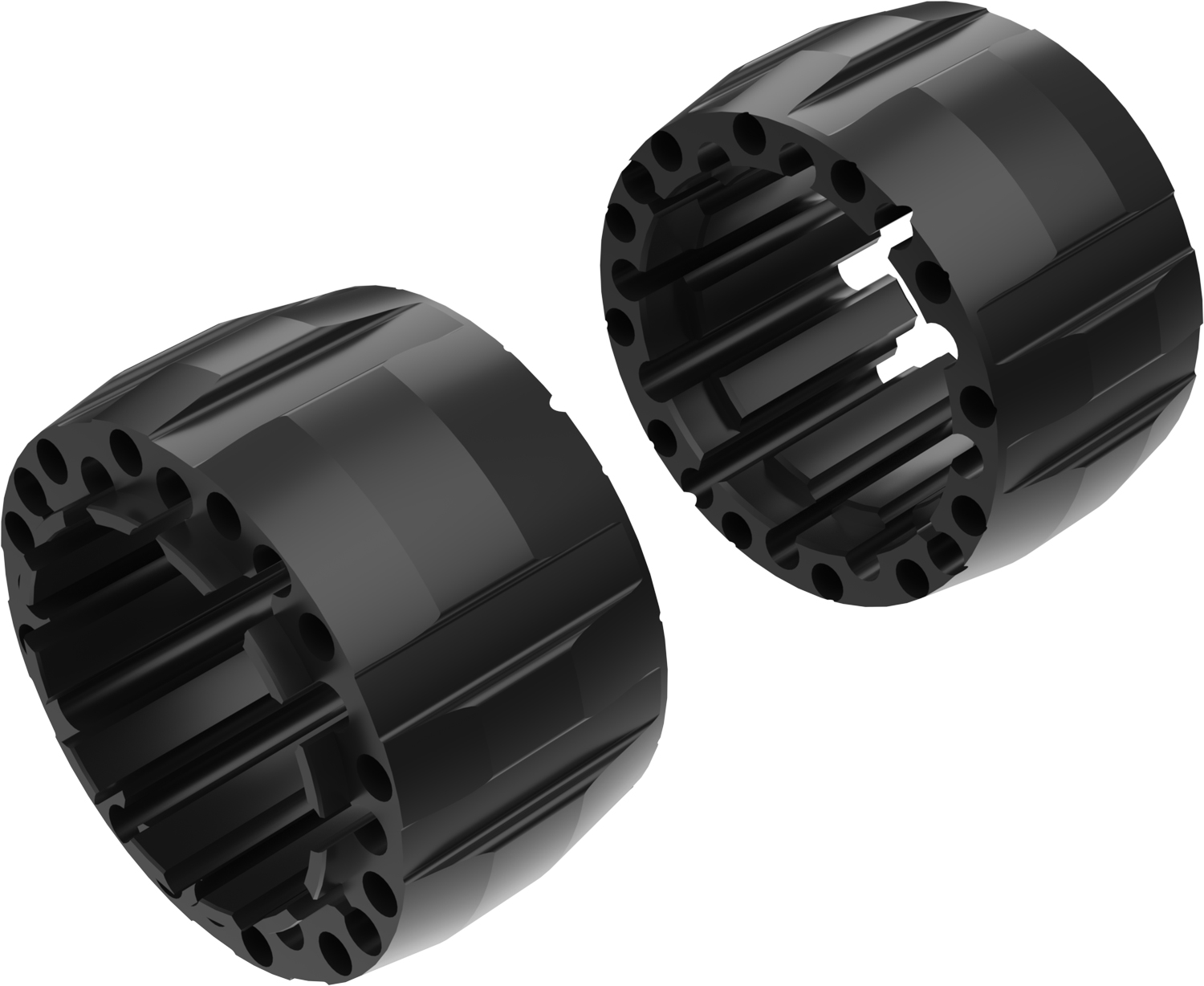 Wheel Spacers Model G 100mm (Without bolts) Black CROSSPRO 