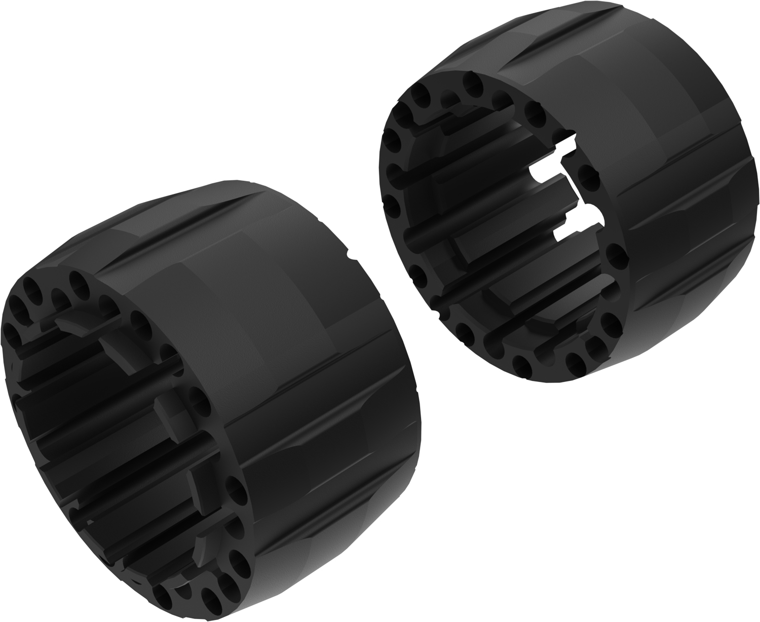Alargadores de Roda Modelo G 100mm (Sem pernos) Preto Textur CROSSPRO 
