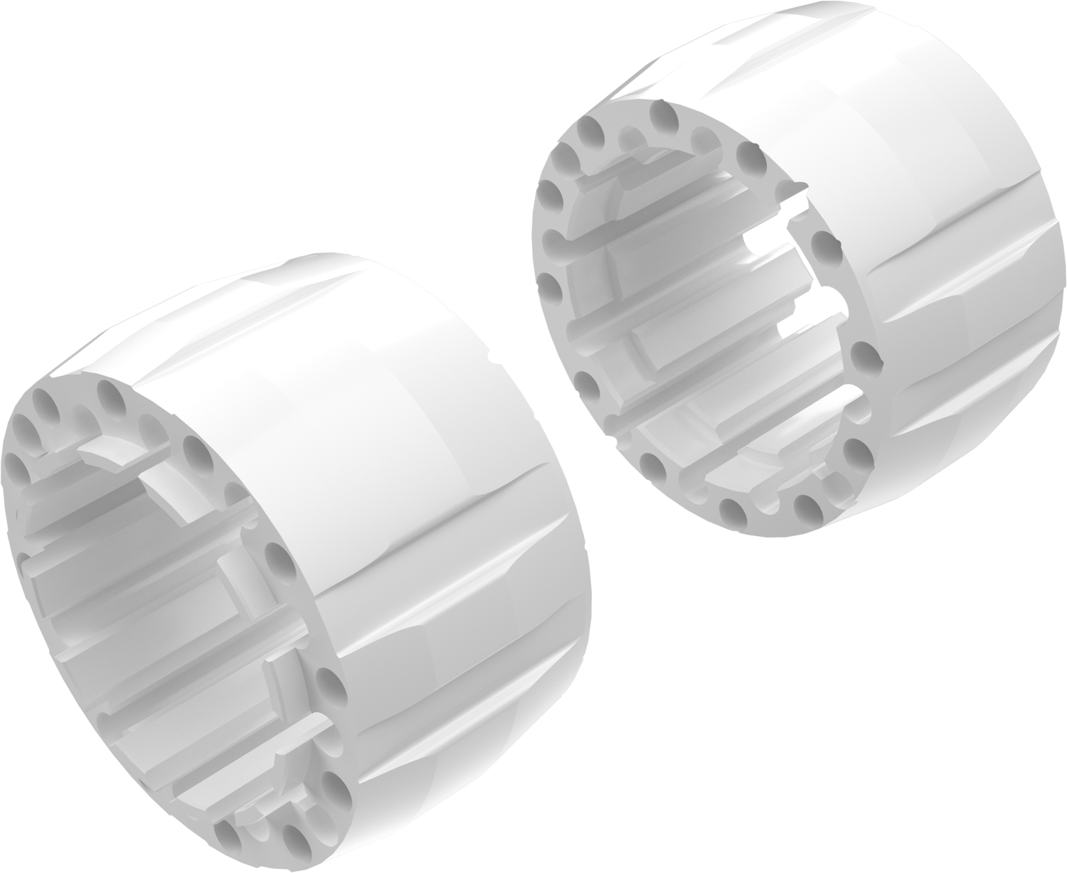 Wheel Spacers Model G 100mm (Without bolts) White CROSSPRO 