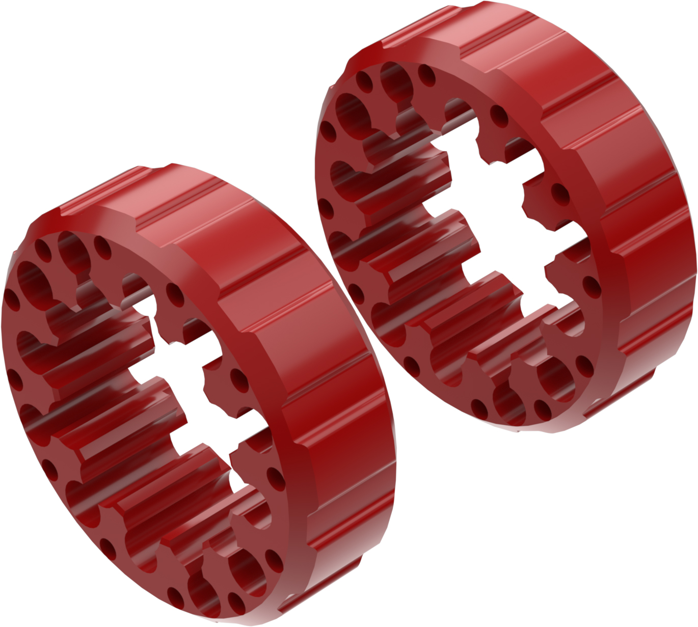 Wheel Spacers Model I 45mm (Without bolts) Red CROSSPRO 