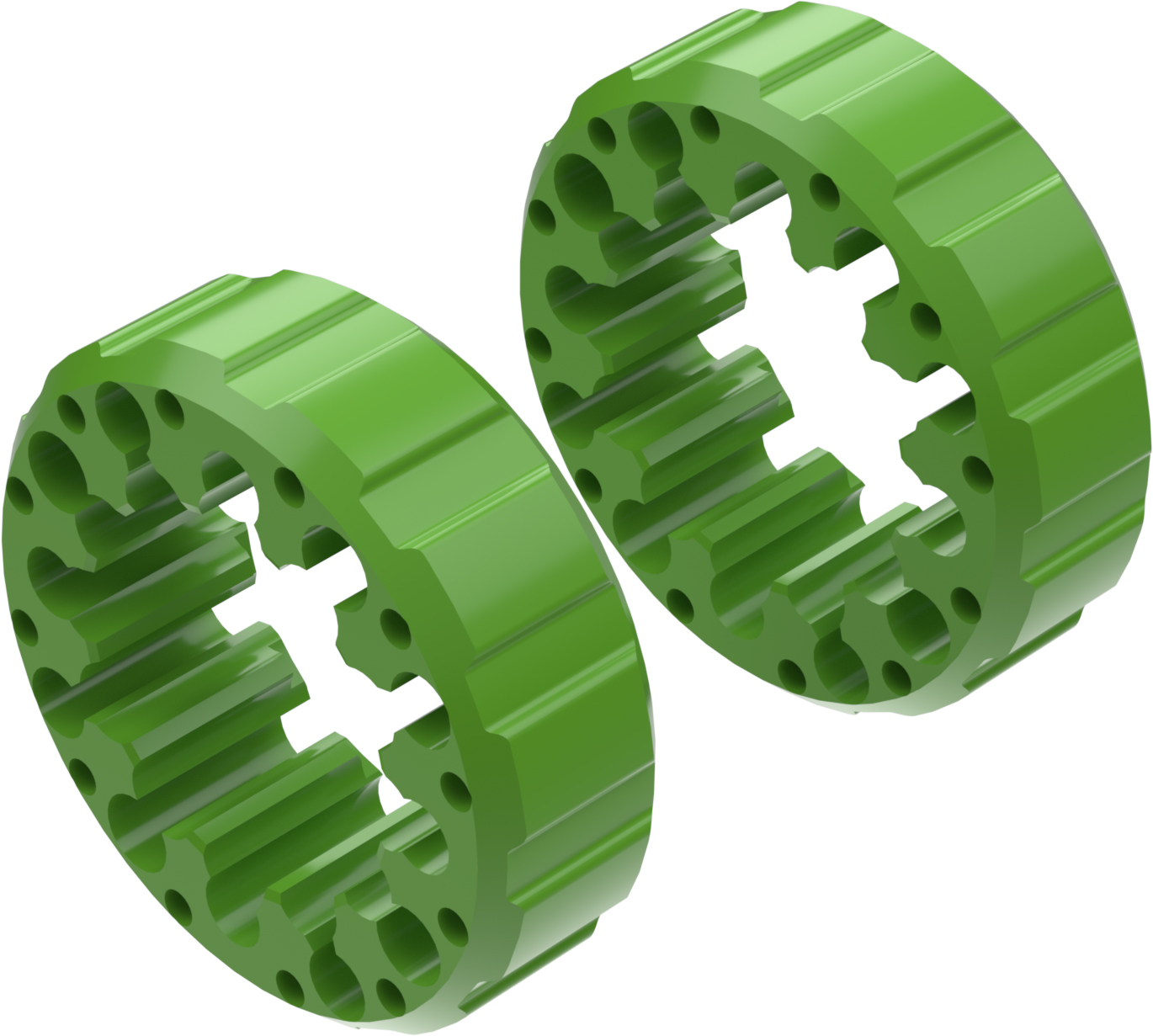 Alargadores de Roda Modelo I 45mm (Sem pernos) Verde CROSSPRO 