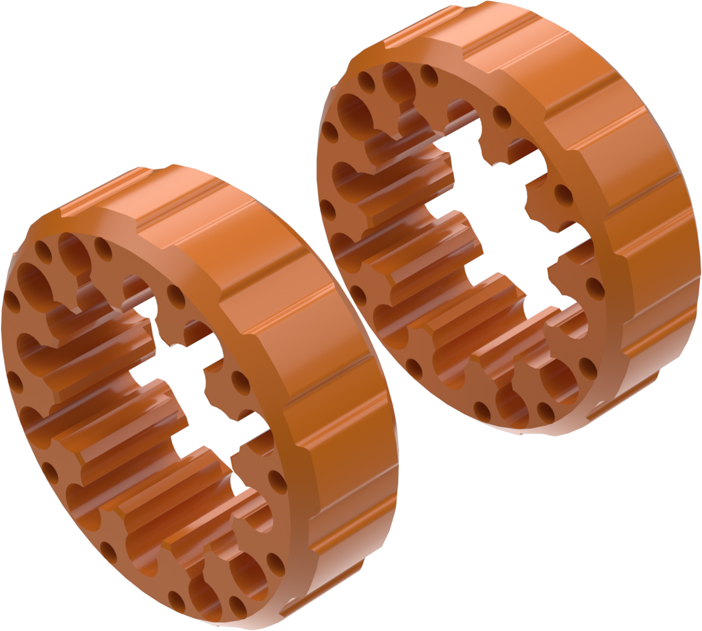 Alargadores de Roda Modelo I 45mm (Sem pernos) Laranja CROSSPRO 