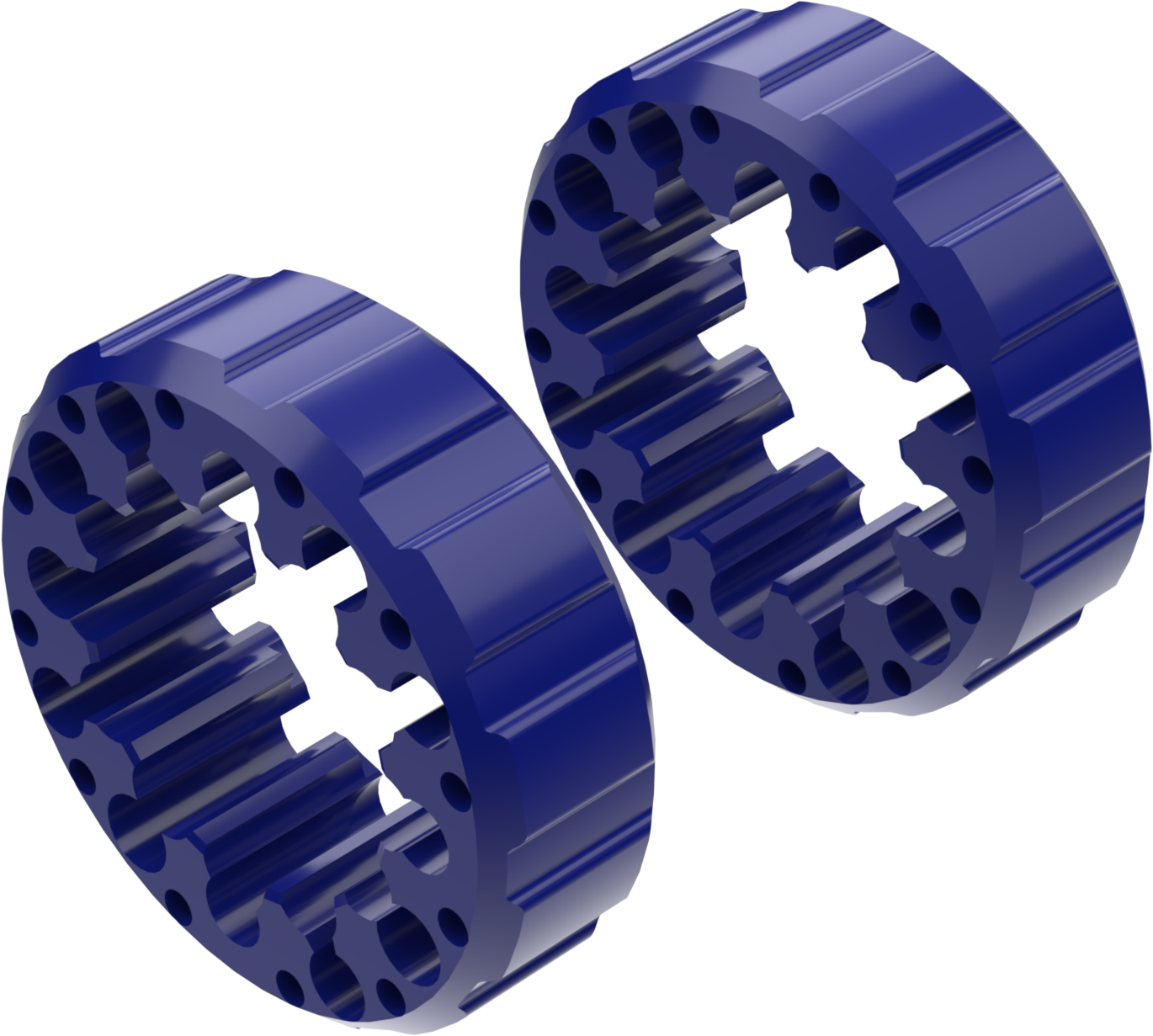 Alargadores de Roda Modelo I 45mm (Sem pernos) Azul CROSSPRO 