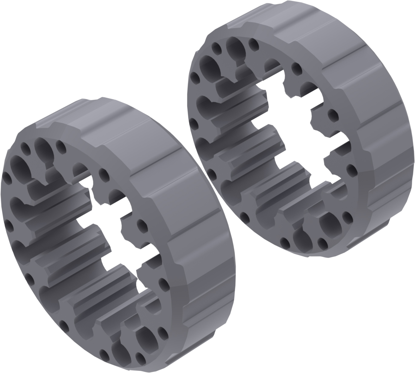 Alargadores de Roda Modelo I 45mm (Sem pernos) Cinza Textura CROSSPRO 
