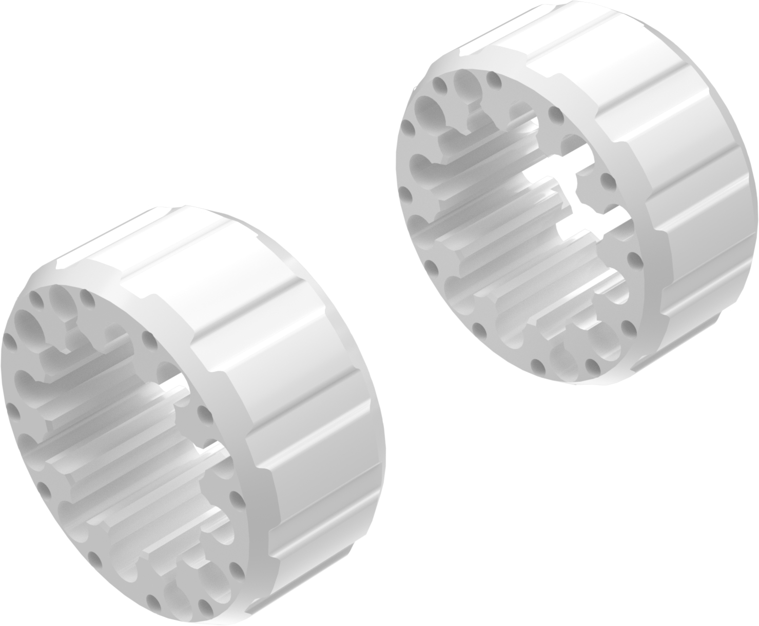 Wheel Spacers Model I 65mm (Without bolts) White CROSSPRO 