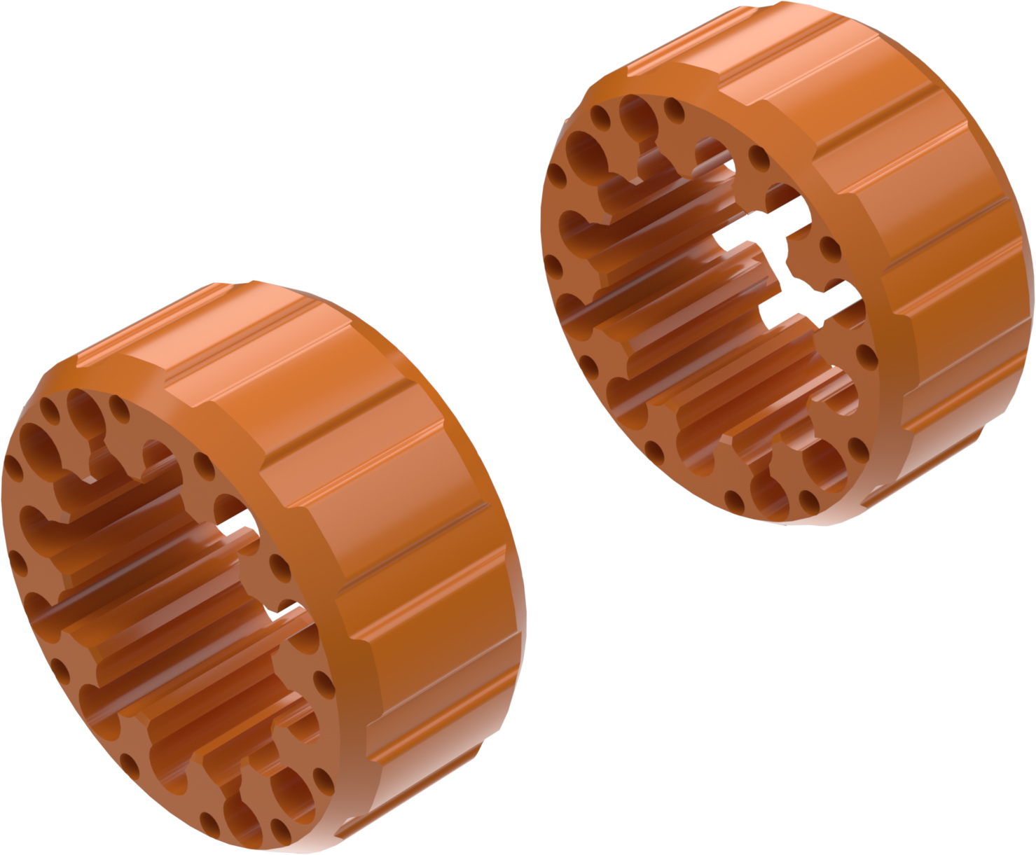 Alargadores de Roda Modelo I 65mm (Sem pernos) Laranja CROSSPRO 