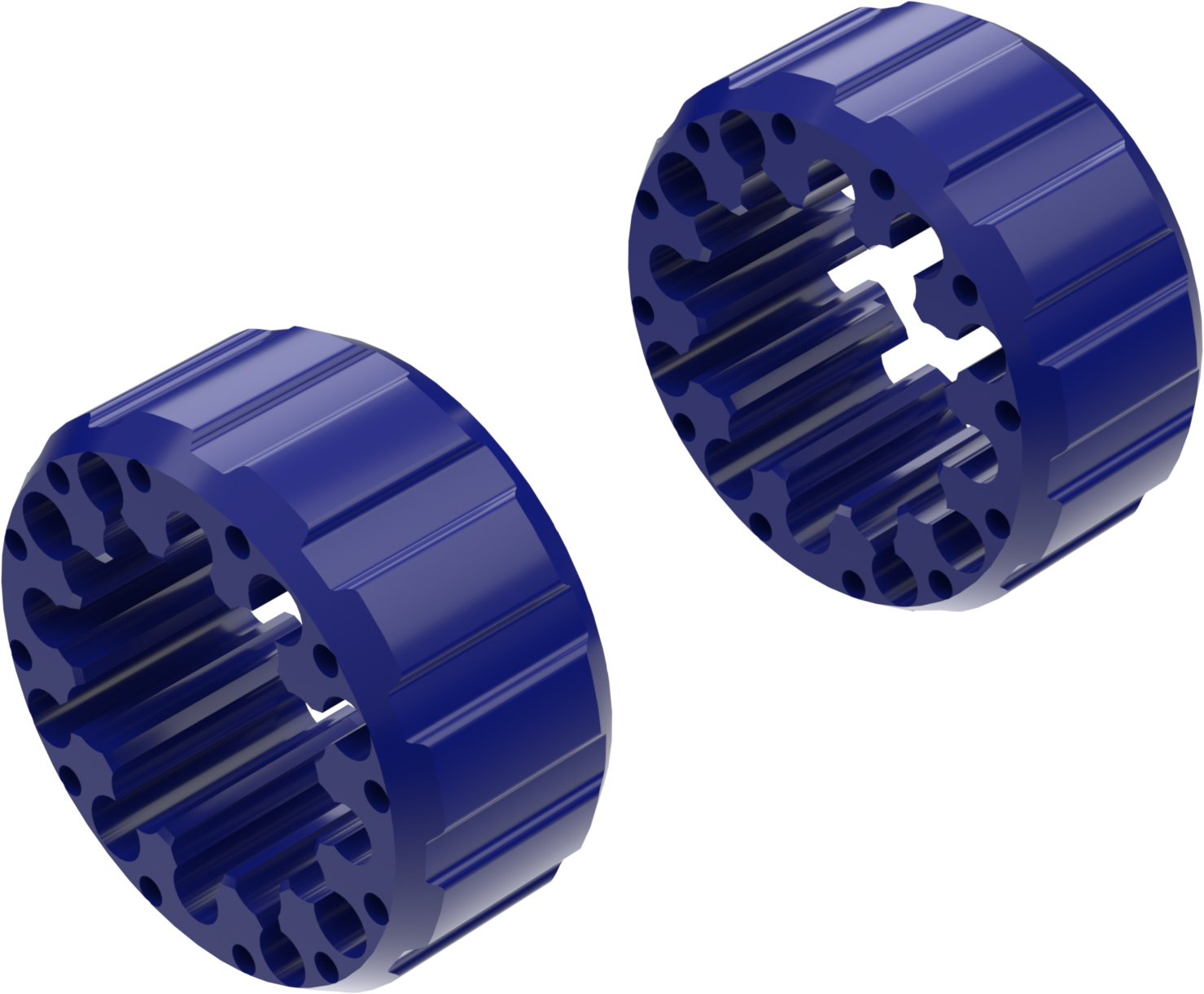 Alargadores de Roda Modelo I 65mm (Sem pernos) Azul CROSSPRO 