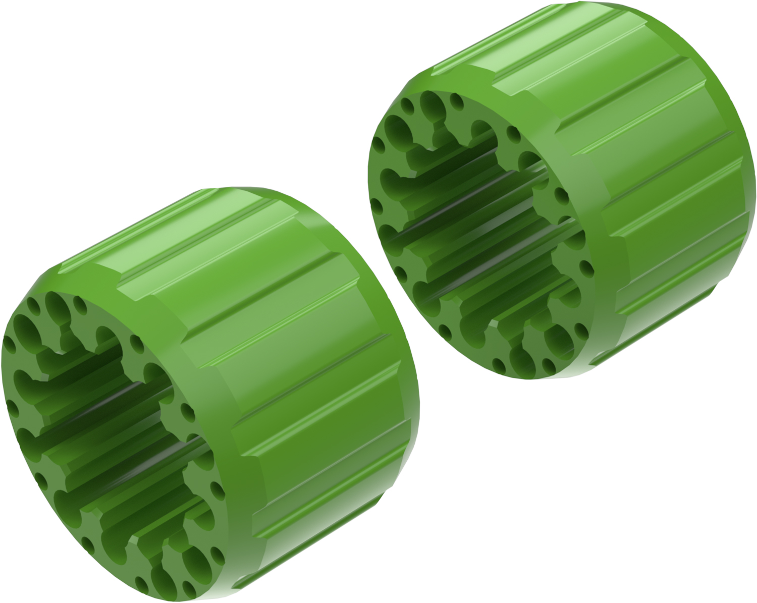 Alargadores de Roda Modelo I 100mm (Sem pernos) Verde CROSSPRO 