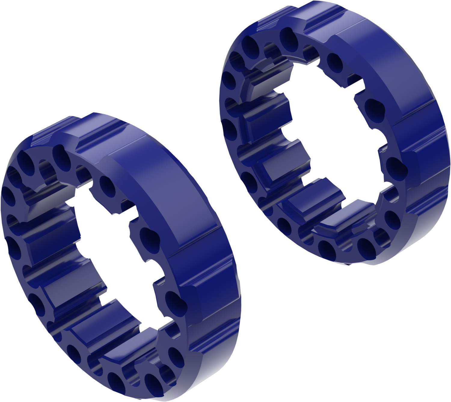 Alargadores de Roda Modelo J 45mm (Sem pernos) Azul CROSSPRO 