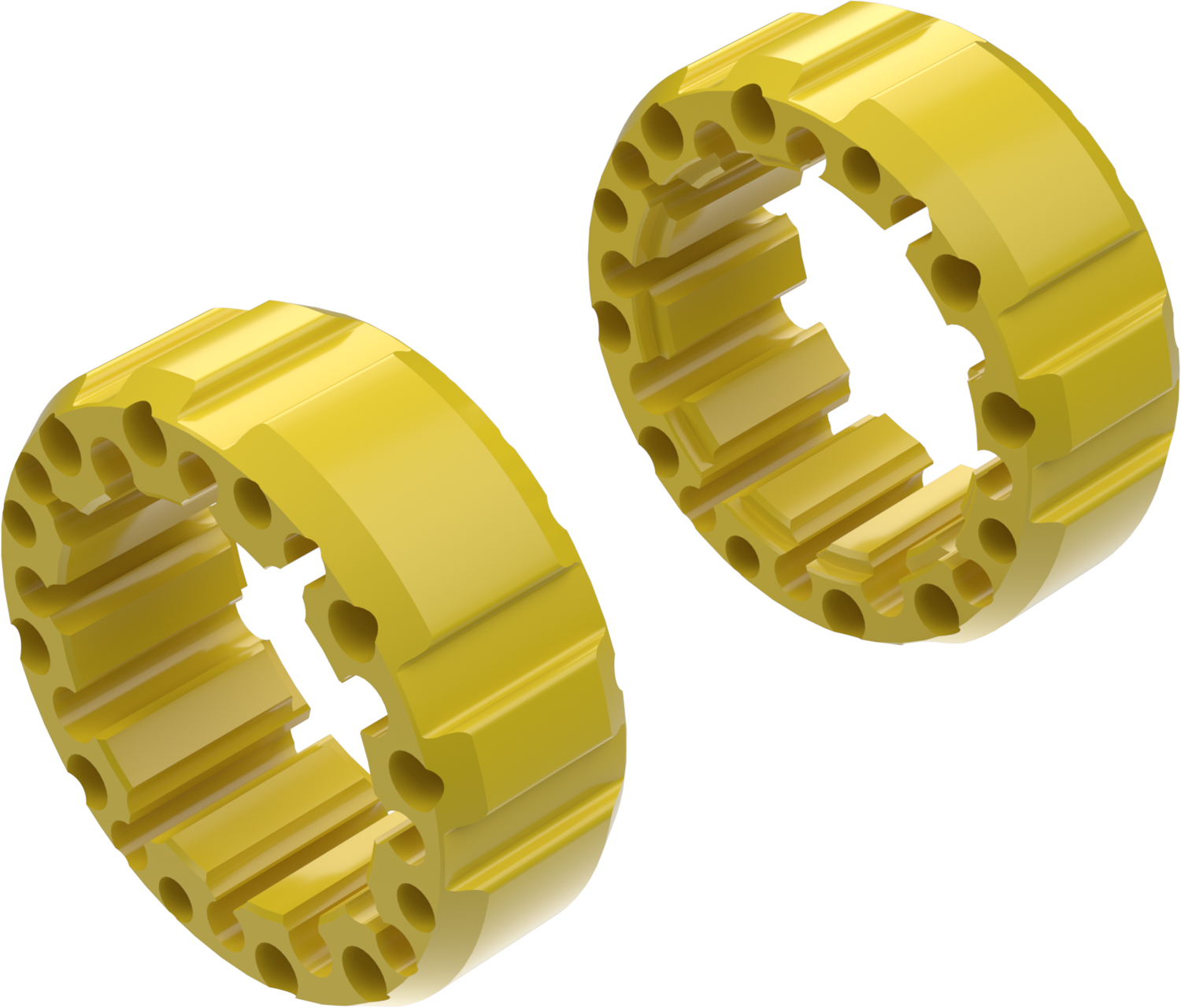 Alargadores de Roda Modelo J 65mm (Sem pernos) Amarelo CROSSPRO 