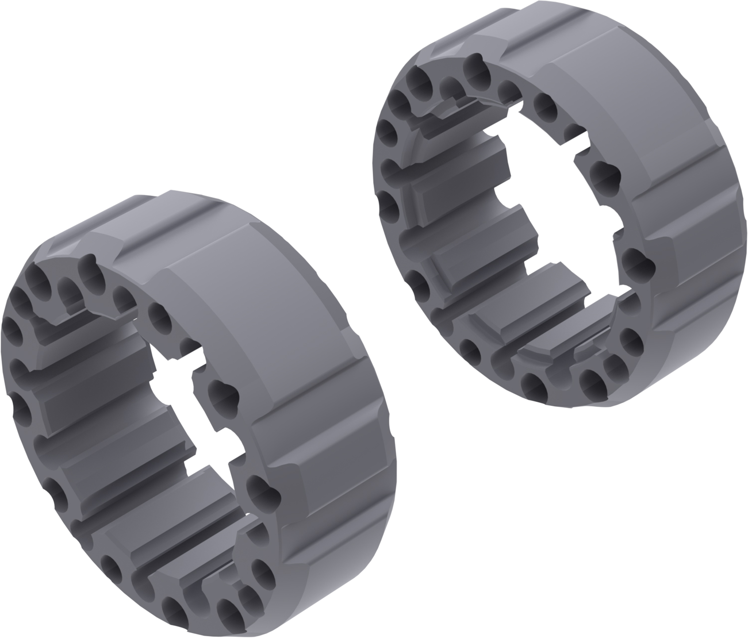 Wheel Spacers Model J 65mm (Without bolts) Textured Gray CROSSPRO 
