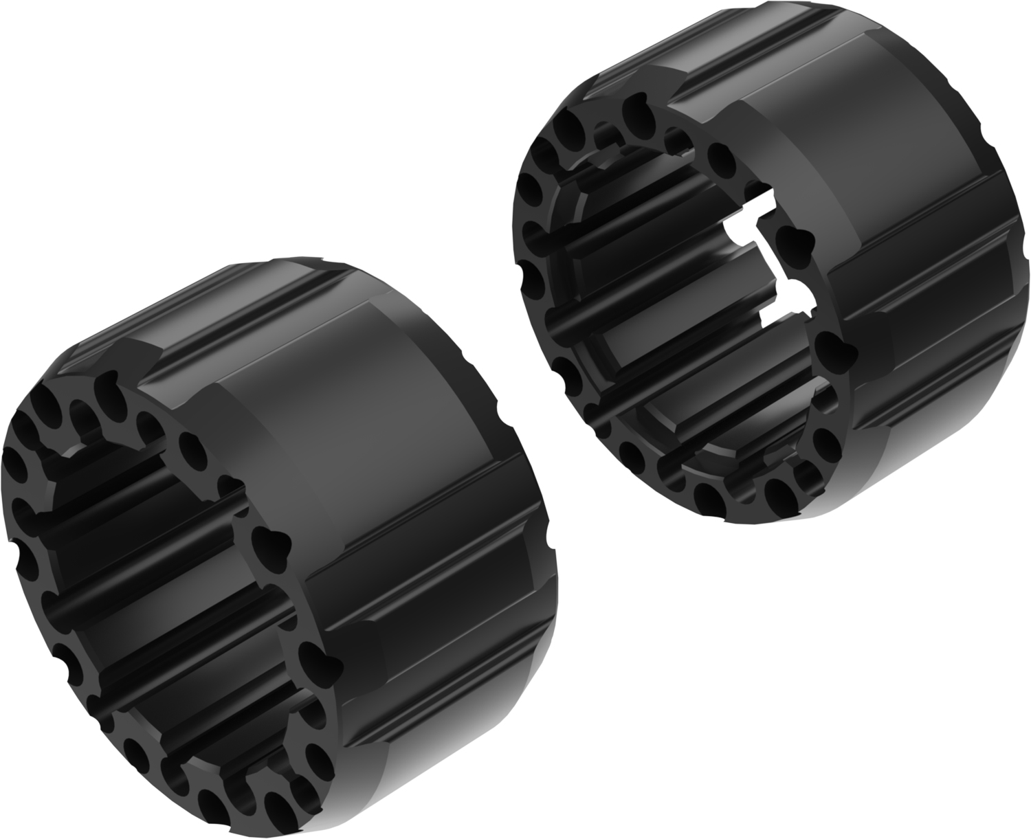 Alargadores de Roda Modelo J 100mm (Sem pernos) Preto CROSSPRO 