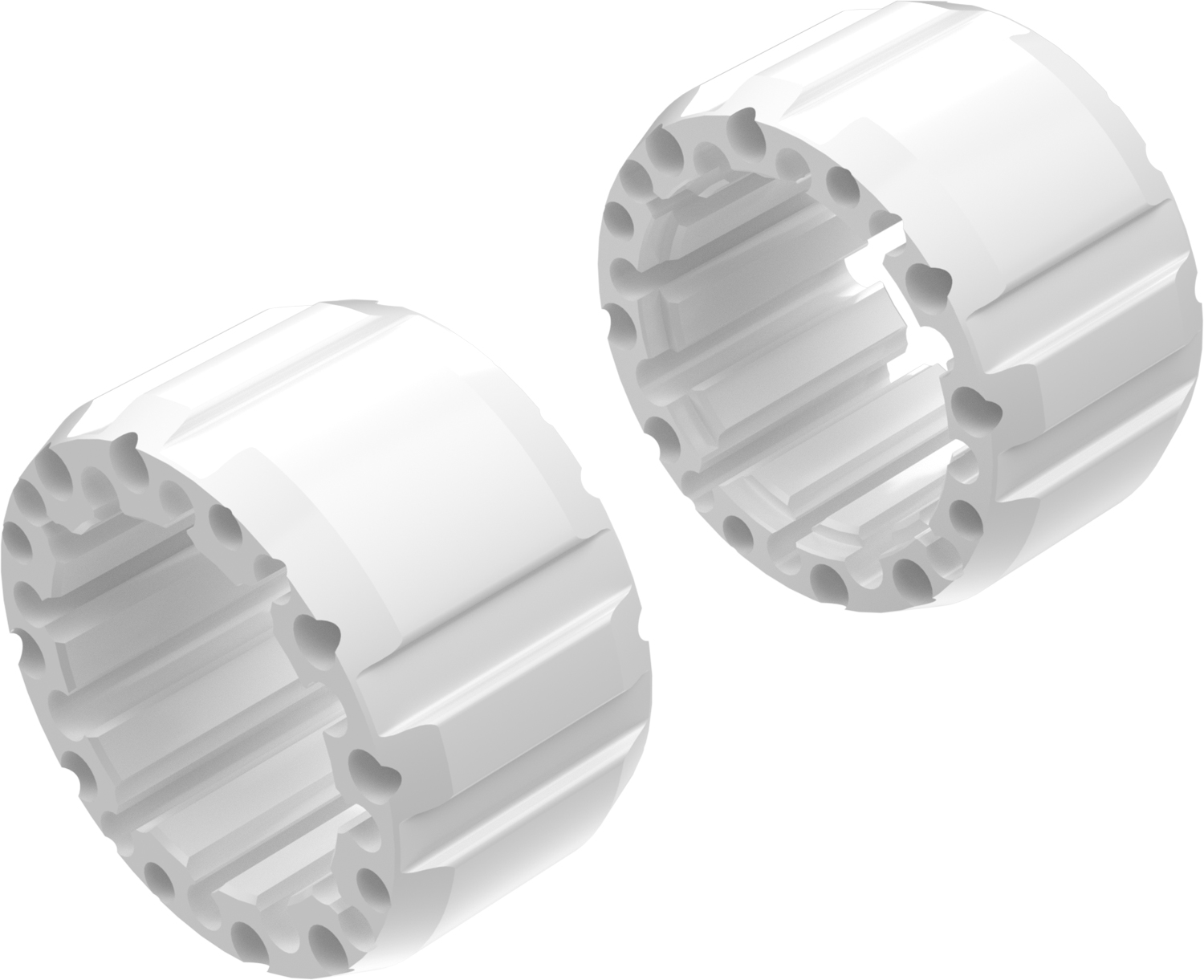 Alargadores de Roda Modelo J 100mm (Sem pernos) Branco CROSSPRO 