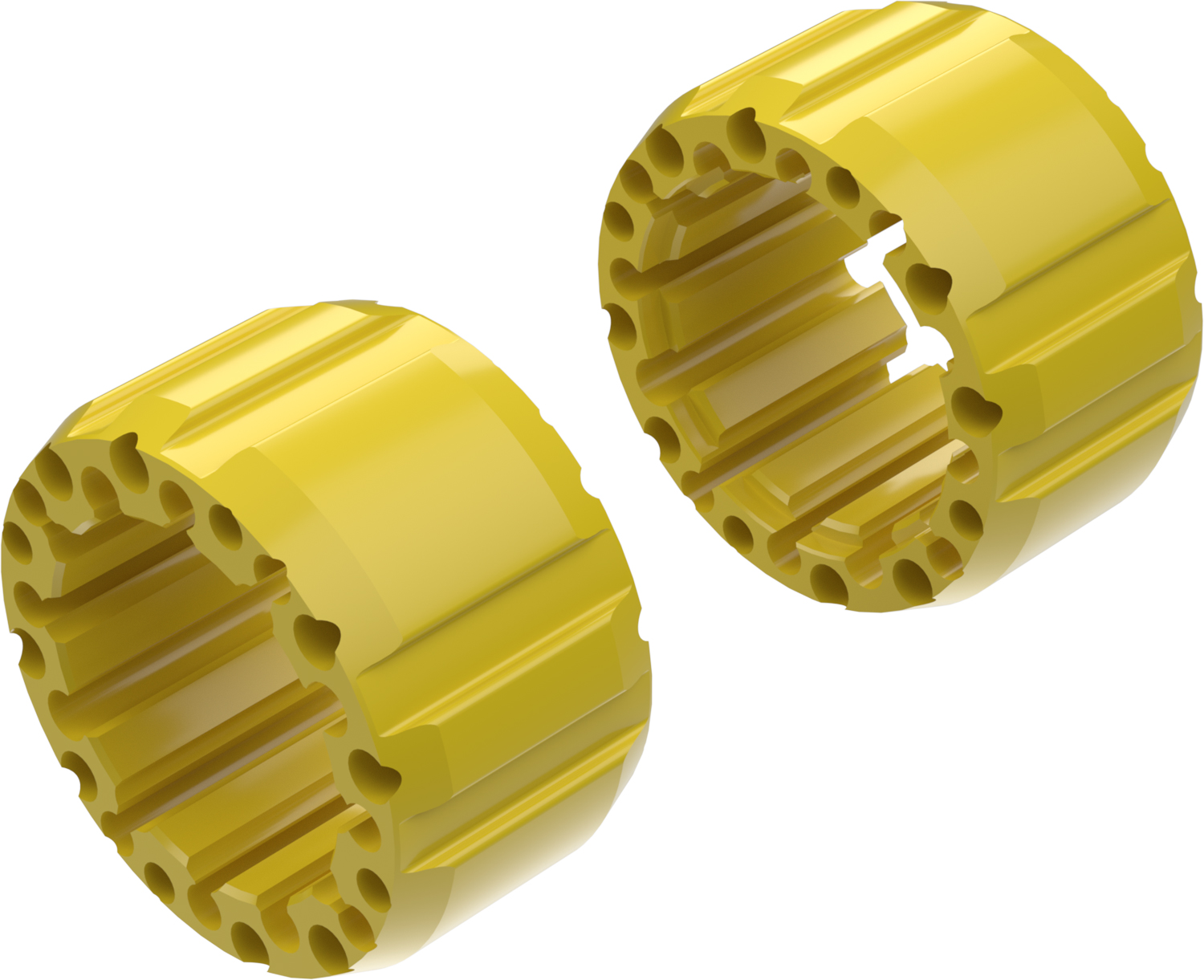 Alargadores de Roda Modelo J 100mm (Sem pernos) Amarelo CROSSPRO 