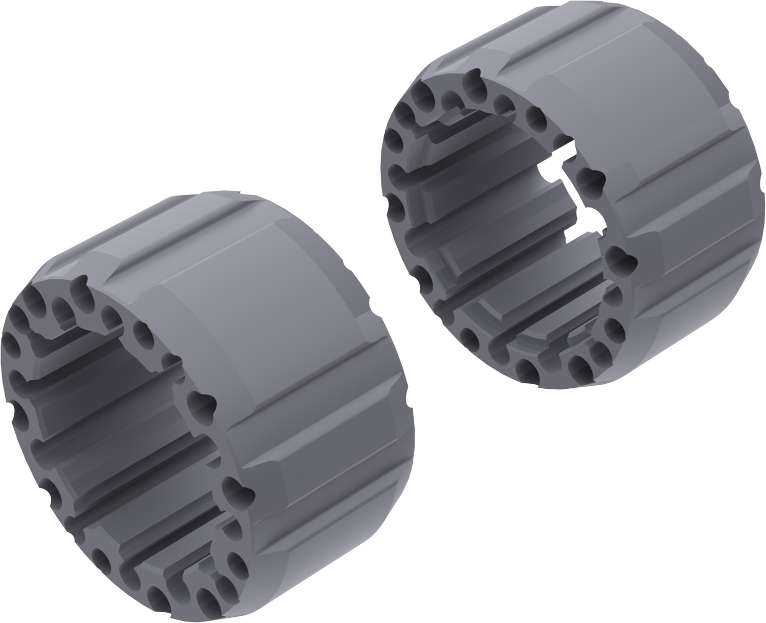Alargadores de Roda Modelo J 100mm (Sem pernos) Cinza Textur CROSSPRO 