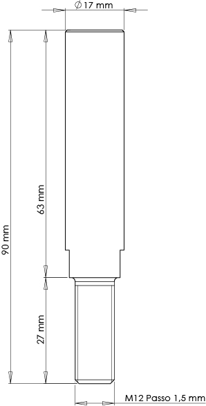 Kit Pernos Alargadores de Roda (8un) CROSSPRO 