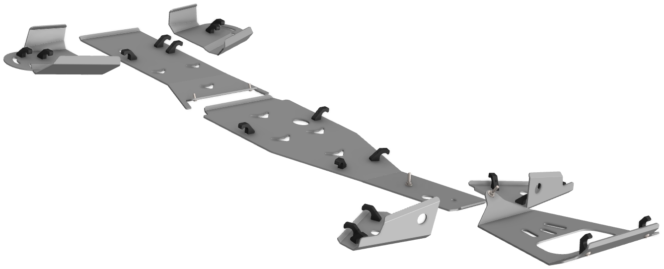 Kit de Proteções ATV Aluminio CROSSPRO 