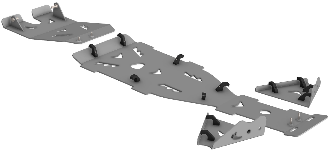Kit de Proteções ATV Aluminio CROSSPRO 