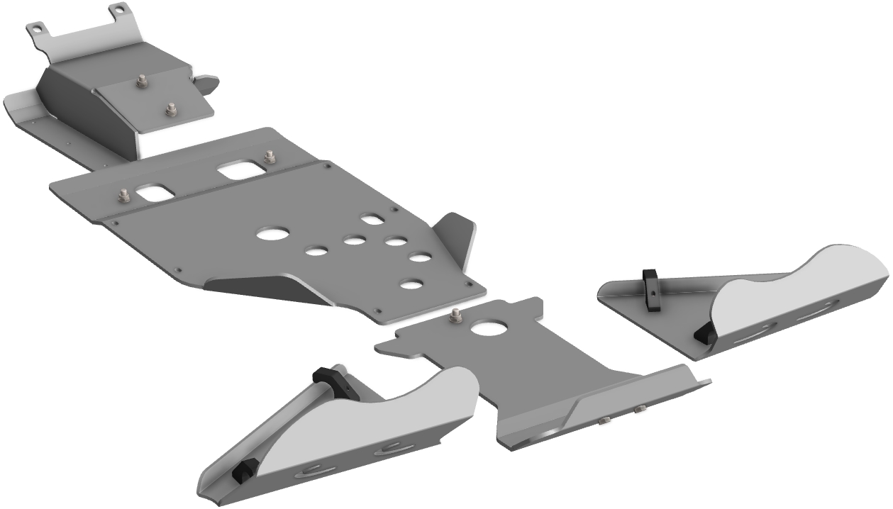 Kit de Proteções ATV Aluminio CROSSPRO 