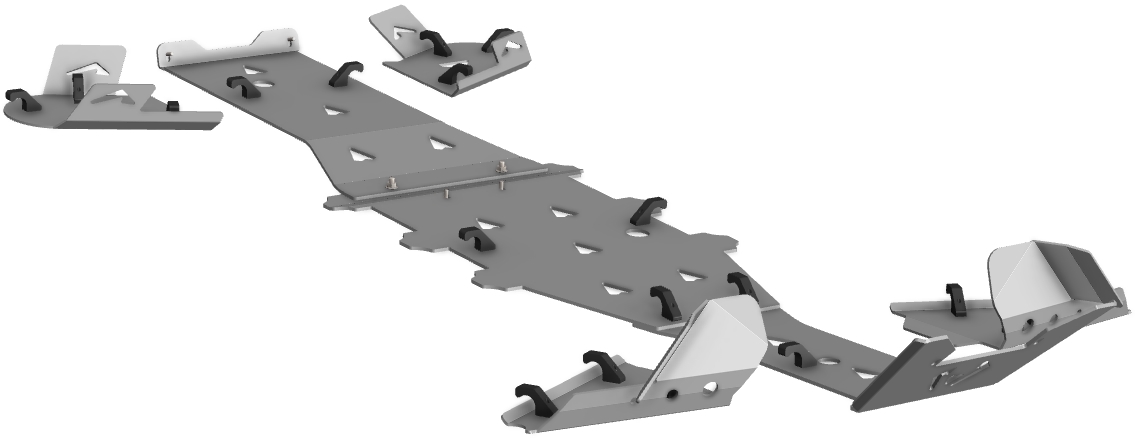 Kit de Proteções ATV Aluminio CROSSPRO 