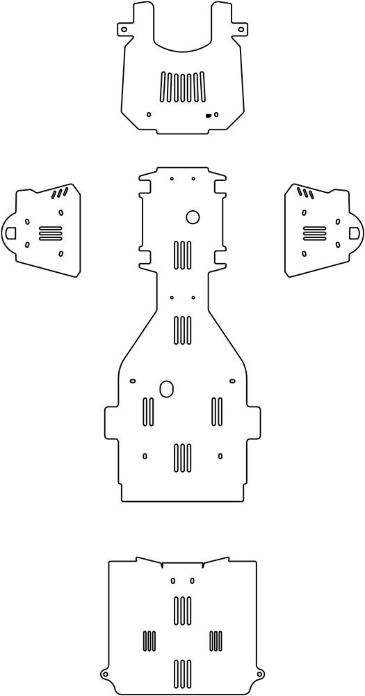 Kit de Proteções ATV Aluminio CROSSPRO 