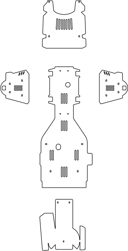 Kit de Proteções ATV Aluminio CROSSPRO 