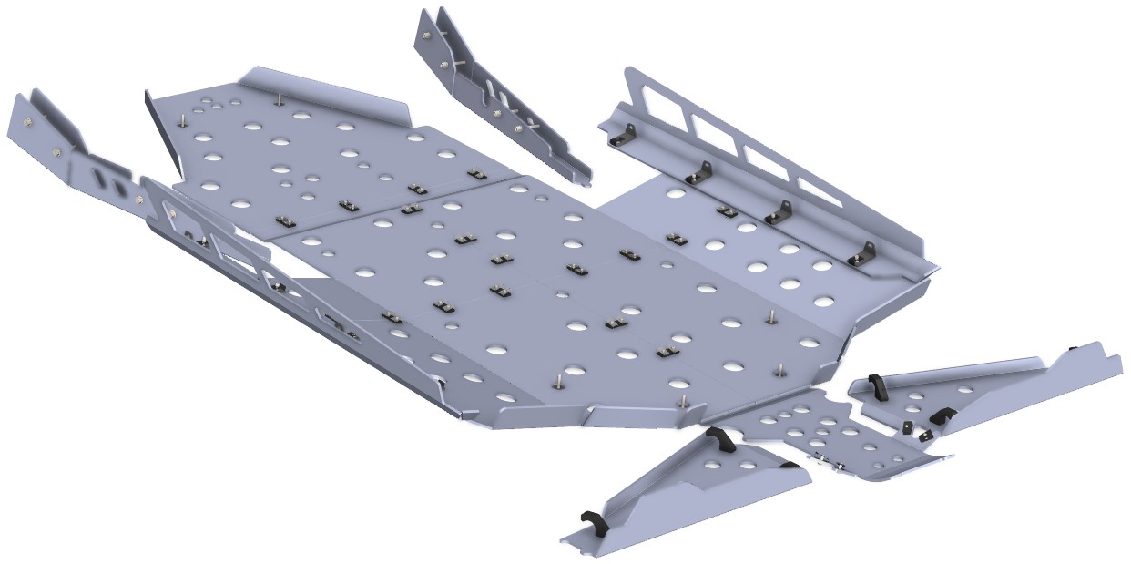 Kit de Proteções Aluminio CROSSPRO 