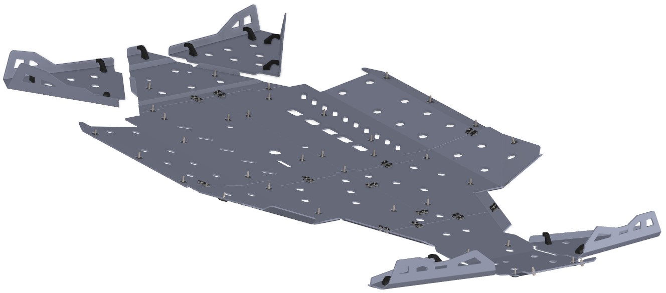 Kit de Proteções Aluminio CROSSPRO 
