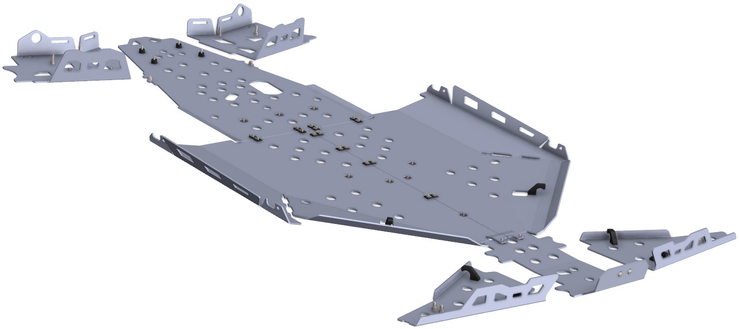 Kit de Proteções Aluminio CROSSPRO 