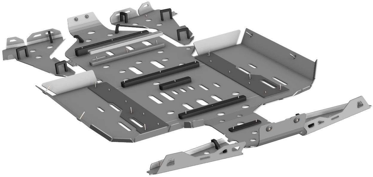 Kit de Proteções Aluminio CROSSPRO 