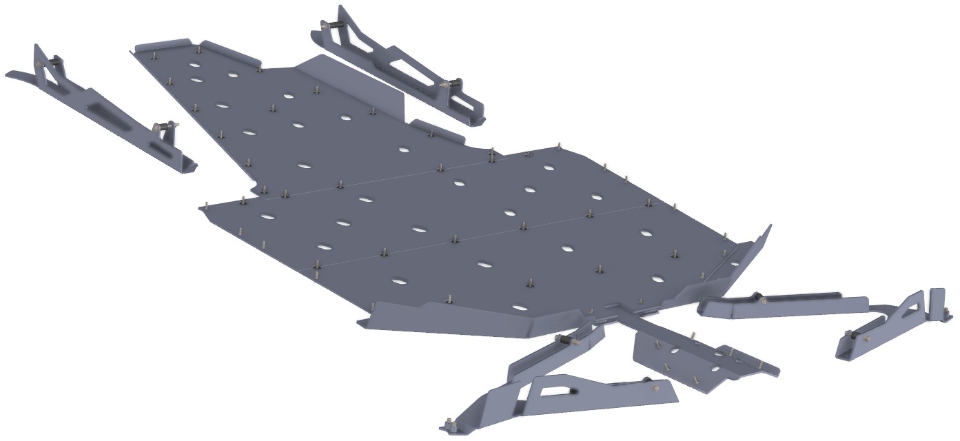 Kit de Proteções Aluminio CROSSPRO 