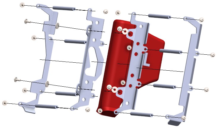 Proteção de Radiador Aluminio Light CROSSPRO 