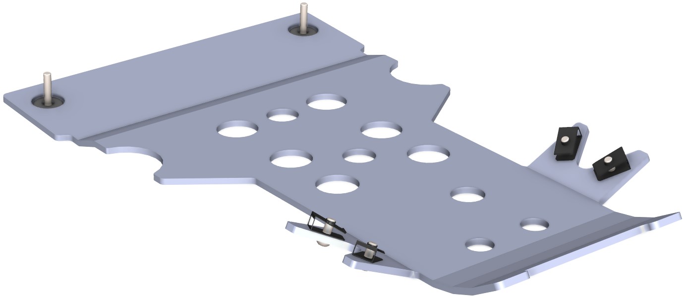 Proteção de Chassi da Frente Aluminio CROSSPRO 